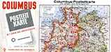 COLUMBUS Postleitkarte mit Zonen- und Ländergrenzen